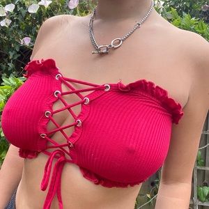 VINTAGE FASHION NOVA BANDEAU TOP